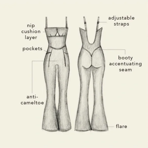 NWT! BLOGILATES Women's Peekaboo Flare Active Jumpsuit.
Black. Small. - Picture 6 of 6